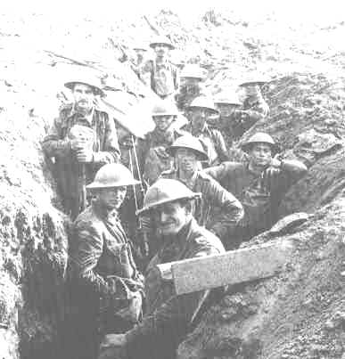 in a rough trench 1917