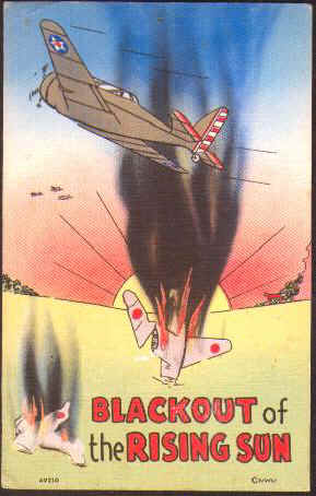 WW2 postcard - anti-JAPANESE propaganda !