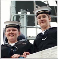 Naval Cadets visiting the National Maritime Museum