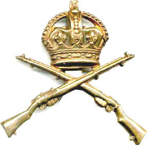 Metal badges worn on the arm to indicate rank