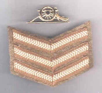 Artillary NCOs Insignia