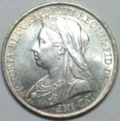 Obverse of 1899 Victoria Old Head Crown