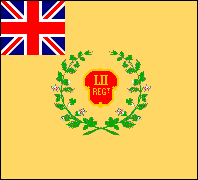 52nd Regiment of Foot Regimental colours flag Oxfordshire 