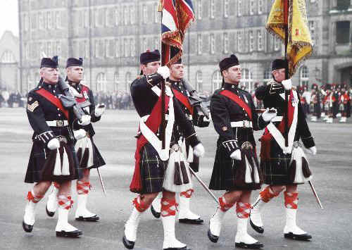 The New Colours of The Highlanders (Seaforth, Gordons and Camerons)