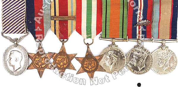 Distinguished Flying Medal; 1939/45 Star; Africa Star with North Africa 