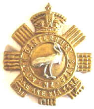 SCARCE North Canterbury Batt B/M Coll Badge