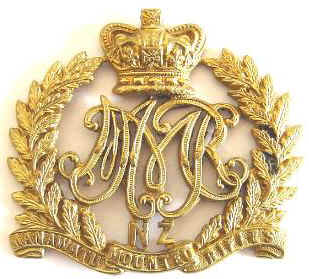 SCARCE Manawatu Mounted Rifles QVC Badge