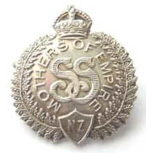 WW1 NZ Mothers Of Empire Silver Badge
