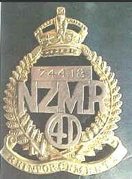 NZ Mounted Rifles 41st Reinforcements GOLD Badge