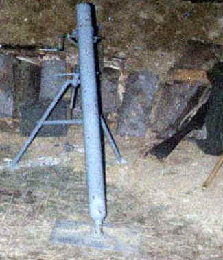 the 3 inch Stokes Mortar; a trench mortar of great effectiveness.