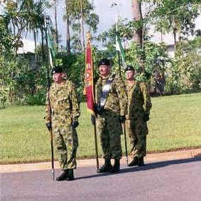2 Cav soldiers with black beret