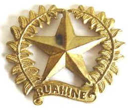 NZ WW1 17th Ruahine Regt Cap/Collar Badge
