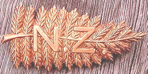 HUGE 3 long FERNLEAF hat badge of the NZMR