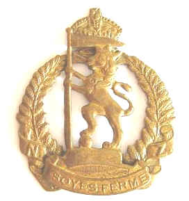 NZ WW1 Rifle Brigade Reinf Frame Type Badge