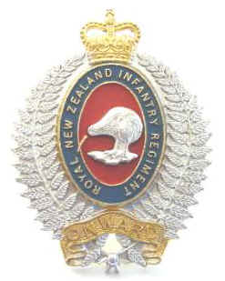 Royal NZ Infantry Regt Anodized Cap Badge