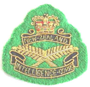 NZ Intelligence Corps Bullion Officers Badge