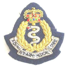 Royal NZ Army Medical Corps Bullion Officers Badge
